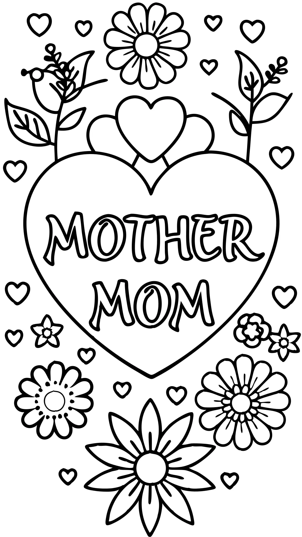 mother’s day 2024 coloring pages